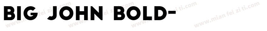 Big John bold字体转换